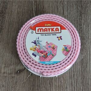 Mayka Toy Block/Lego Tape 6.5ft New - Pink